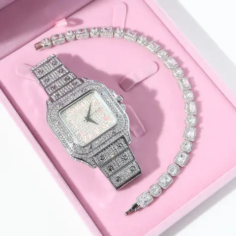 Ensemble montre-bracelet femme