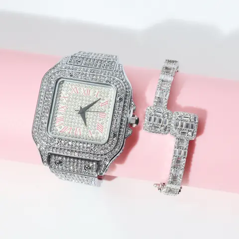 Ensemble montre-bracelet femme