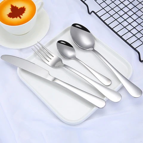 knife spoon fork and teaspoon