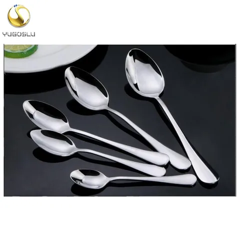 10/20/50PCS Spoon Smooth Edges Without Damaging The Mouth Fashionable And Aesthetically Pleasing Tableware Eating Spoons