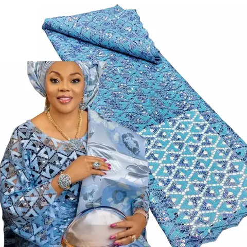 Dentelle broderie Africaine mariage, doux soluble dans l'eau. Robe femme broderie tissu