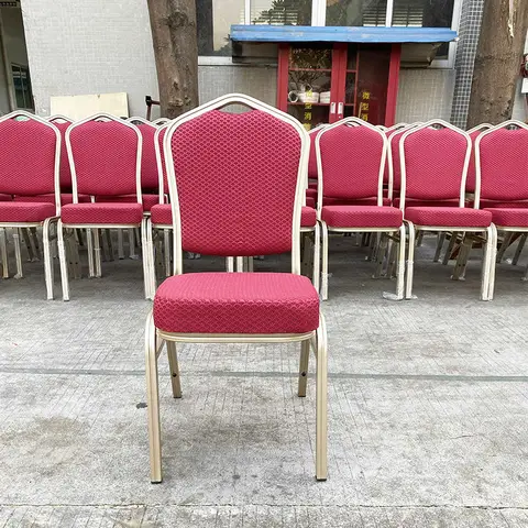 Chaises de banquet empilables en fer solides et bon marché LQ-T1030