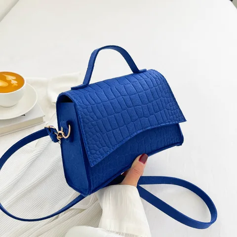 Sac feutre à motifs crocodile pour femmes