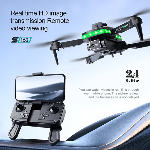 Vente chaude S162 drone 4k Hd double caméra lumière LED wifi Fpv