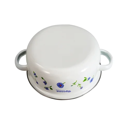 Ensemble d'ustensiles de cuisine en fonte, en email. Casseroles mini soupe