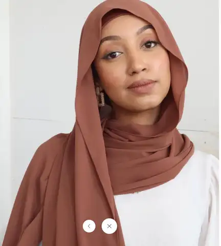 Foulards hijab en mousseline de soie pour femme