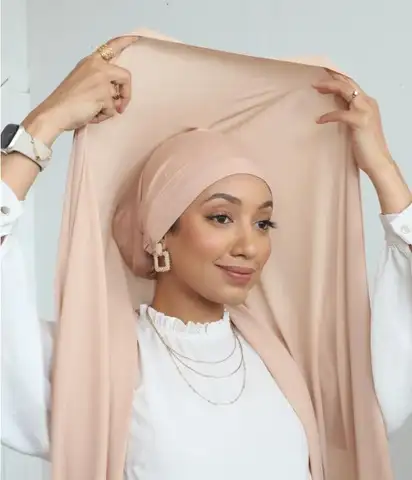 Foulards hijab en mousseline de soie pour femme