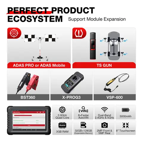 Système complet USB EOl24V, diagnostic de la sinoxa t7h