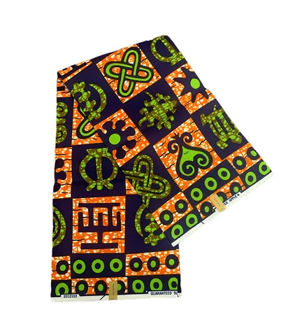 Pagne africain cire impression polyester imprimé tissu pour vêtements.