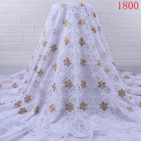 Nigérian suisse africain coton dentelle tissu robe de haute qualité voile dentelle tissu africain suisse voile pour robe de mariage