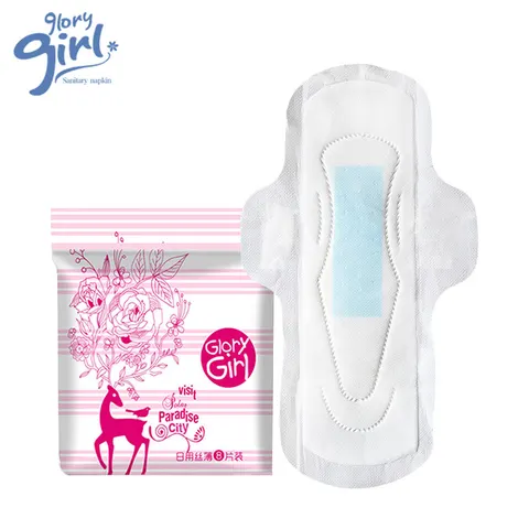 Serviette hygiénique jetable non tissées, marque privée, produits d'hygiène féminine, tampons menstruel, serviette hygiénique.