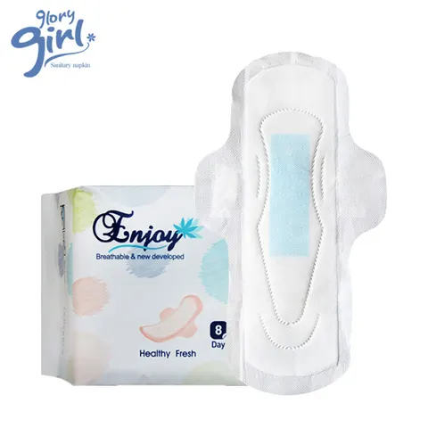 Serviette hygiénique jetable non tissées, marque privée, produits d'hygiène féminine, tampons menstruel, serviette hygiénique.