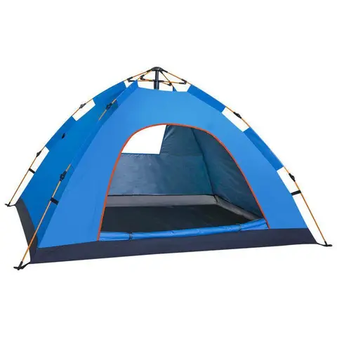 Tentes de camping dôme extérieur personnalisé en polyester 170t ultra léger entièrement pour 3 à 4 personnes