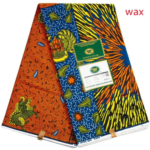 100%coton Doux coudre Tissu artisanat africain vraie cire pour les robes de femmes