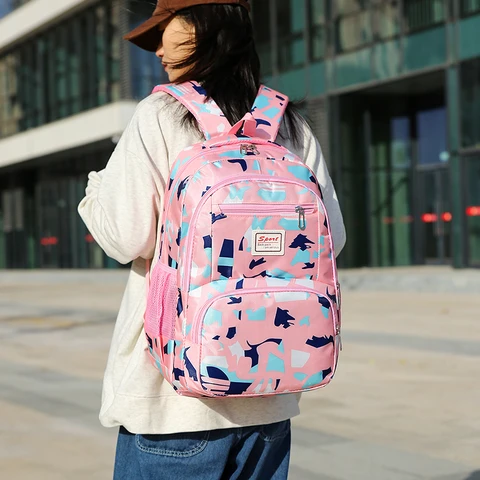 Sac à dos pour filles, d'école pour enfants et garçons avec fourre-tout isolé et pochette à crayons.