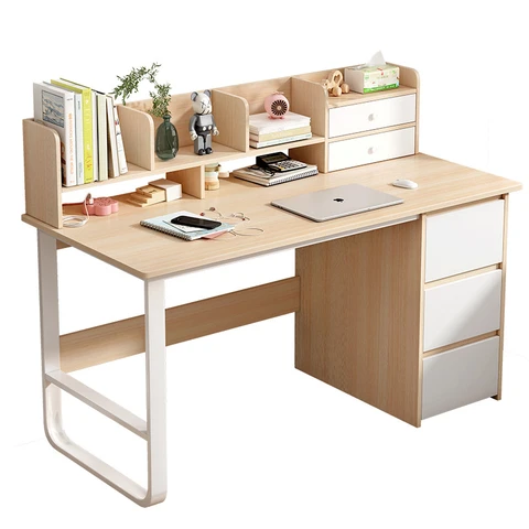 Bureau et étagère, bureau d'ordinateur intégré simple