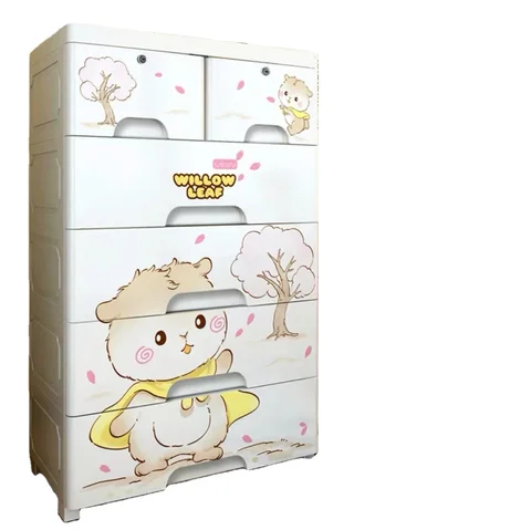 Jouet en plastique tiroir armoire de rangement pour vêtements enfants