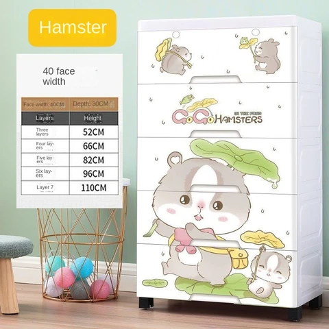 Jouet en plastique tiroir armoire de rangement pour vêtements enfants