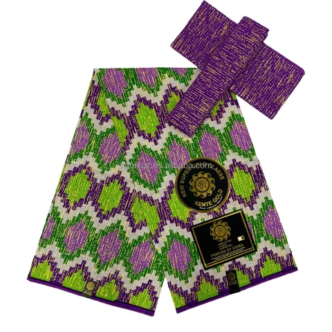 Kente Gold Wax – tissus Ankara 100% coton imprimés, nouveau design,