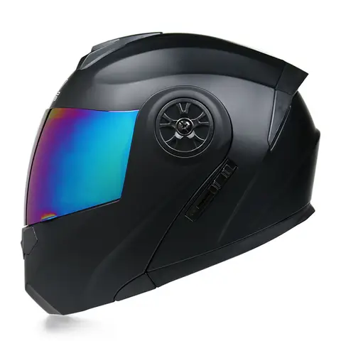 Casque de moto à structure multicouche.