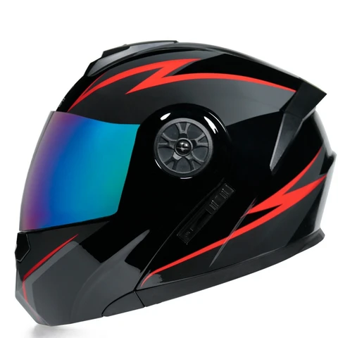 Casque de moto à structure multicouche.