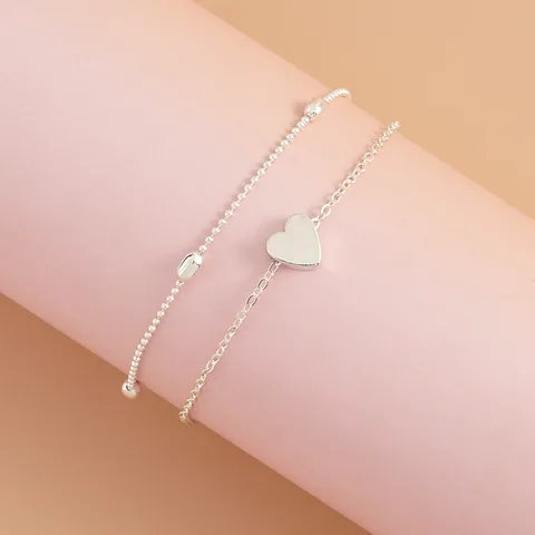 Bracelet de cheville superposés pour femme