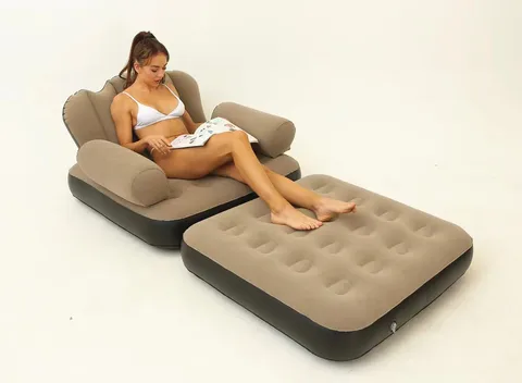 Nouveau canapé-lit infiatable Golding-Purpose épaissi fiocking PVC canapé paresseux matelas de couchage de l'après-midi.