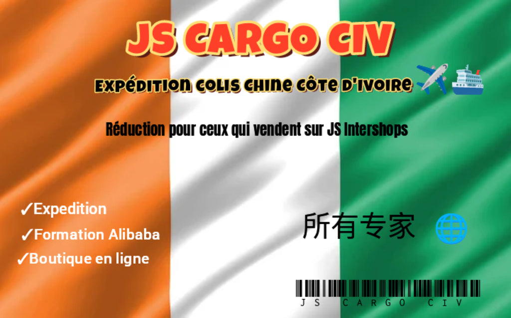 Transitaire Chine Côte d'Ivoire ( JS CARGO)- Colis sans batterie