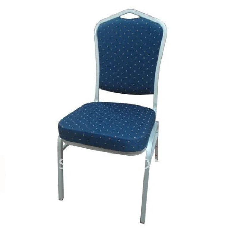 Chaise de banquet en acier empilable en tissu bleu, offre spéciale, LUYISI1030BLUE