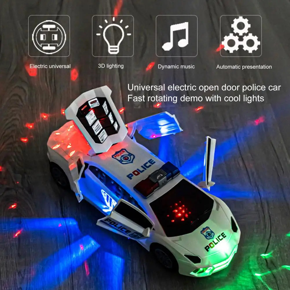 Electric Dancing Deformation Rotating Universal Police Car Toy Car Boy Toy Child Kid Girl Car Christmas Birthday Gift