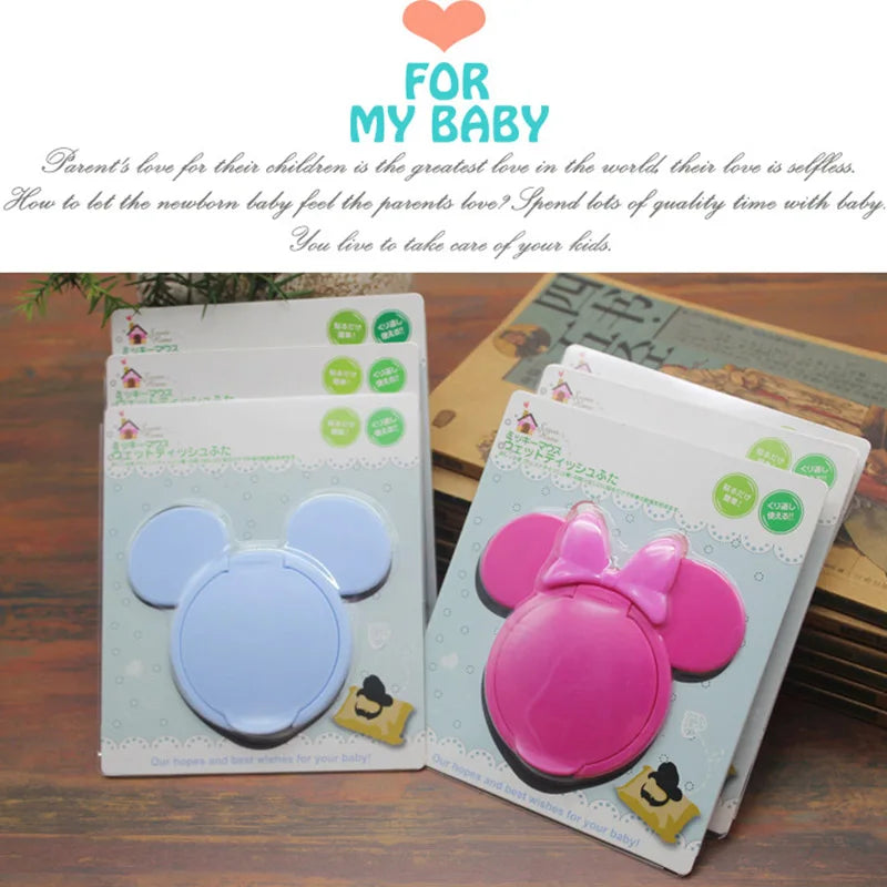 1Pc Cartoon Baby Wet Wipes Lids Reusable Wet Wipes Cover For Wet Wipes Baby Skin Care Portable Travel Wipes Tissues Bag Covers