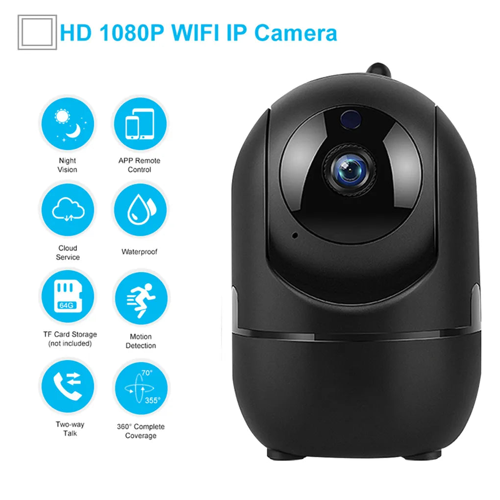 Smart IP Camera HD 1080P 360 Degrees Wireless Outdoor Automatic Tracking Infrared Surveillance Cameras Pet Baby WiFi Camcorder_Winnie Lin