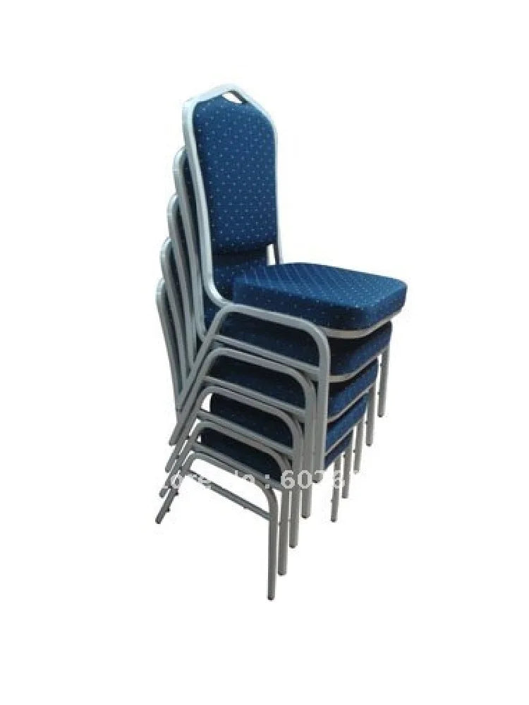 Chaise de banquet en acier empilable en tissu bleu, offre spéciale, LUYISI1030BLUE