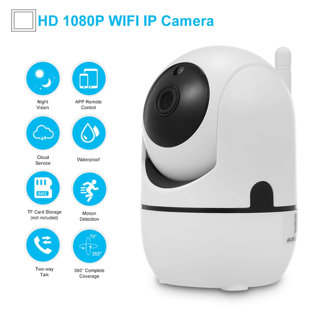 Smart IP Camera HD 1080P 360 Degrees Wireless Outdoor Automatic Tracking Infrared Surveillance Cameras Pet Baby WiFi Camcorder_Winnie Lin