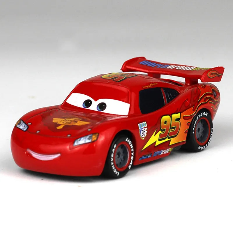 Cars Disney Pixar Cars 2 3 Toy Lightning McQueen Mater Sheriff Alloy Metal Model Car 1:55 Metal Toys Vehicles Boy Children Gifts