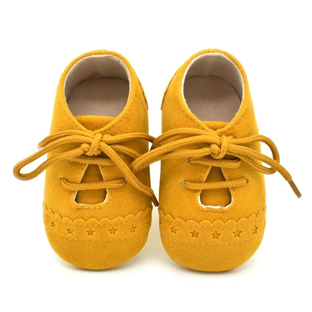 Baby Moccasins Nubuck Leather Soft Bottom Shoes First Walkers Baby Girls Crib Shoes Newborns  Boys Baby Sneakers Kids Footwear