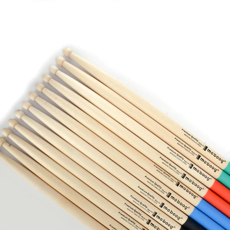 1 Pair 5A/ 7A Maple Drumsticks Professional Wood Drum Sticks Multiple Color Options Drums Accessories Musical Instruments