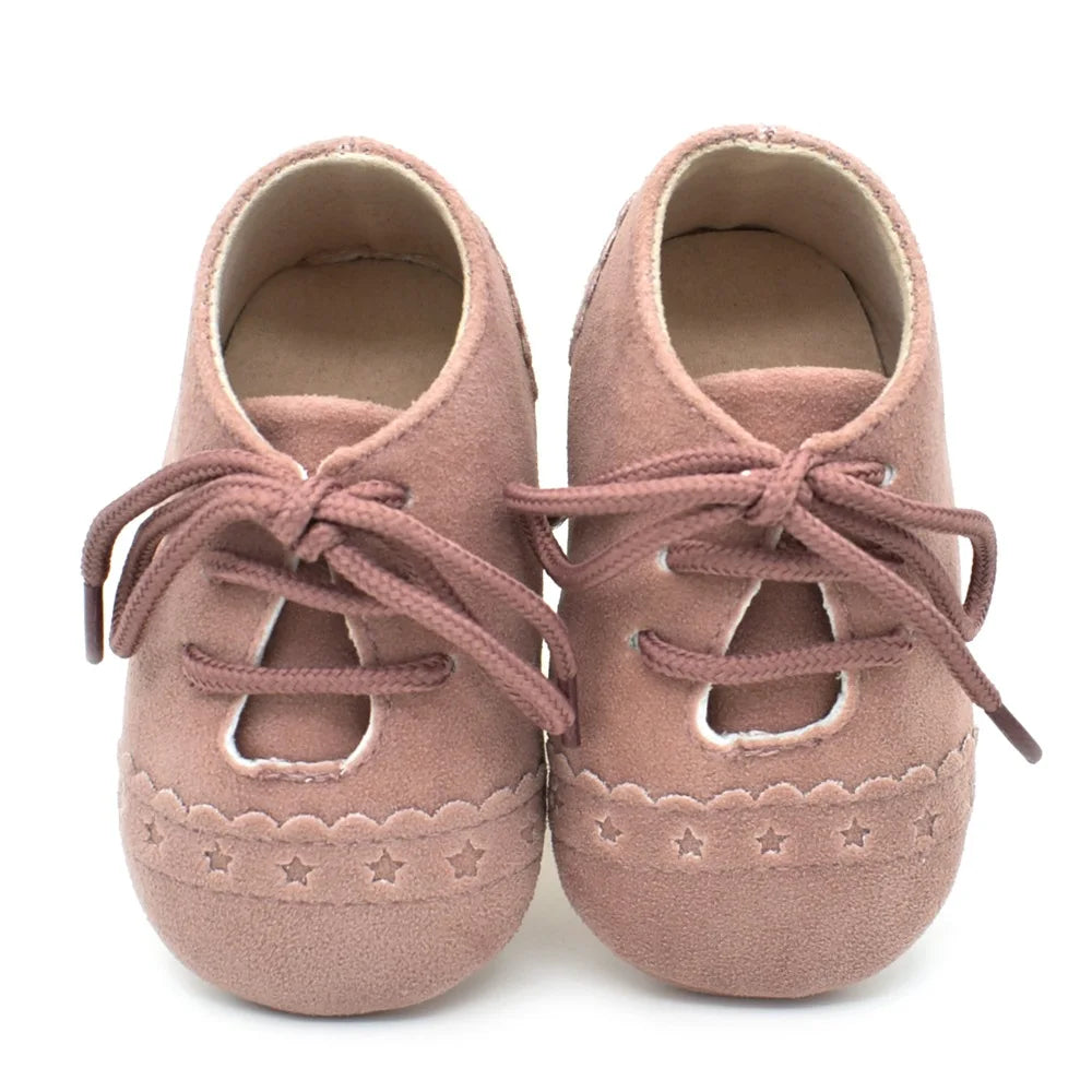 Baby Moccasins Nubuck Leather Soft Bottom Shoes First Walkers Baby Girls Crib Shoes Newborns  Boys Baby Sneakers Kids Footwear