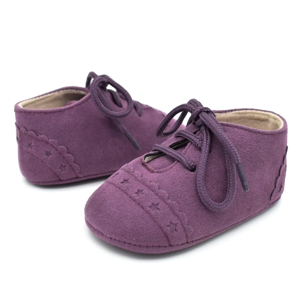 Baby Moccasins Nubuck Leather Soft Bottom Shoes First Walkers Baby Girls Crib Shoes Newborns  Boys Baby Sneakers Kids Footwear