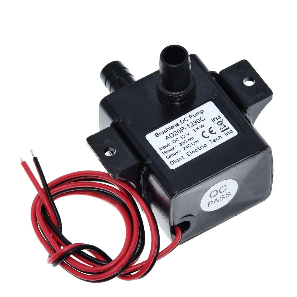 TZT New Mini DC12V 3m 240L/H Brushless Motor Submersible Water Pump Home G08 Drop ship