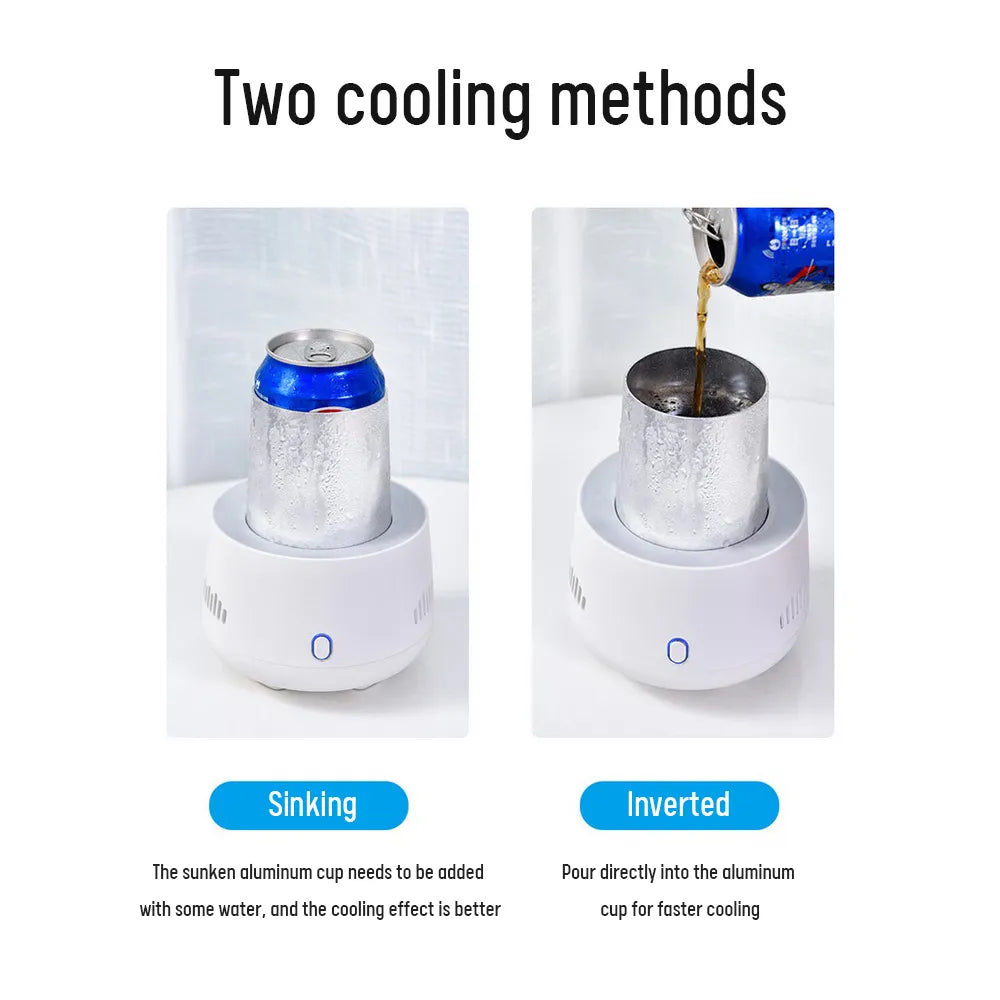 USB Refrigerator Beverage Fast Cooler Cup Electric Beer Bottle Can Water Soda Drinks Cooling Mug Ice Car Home Refrigeration Cup