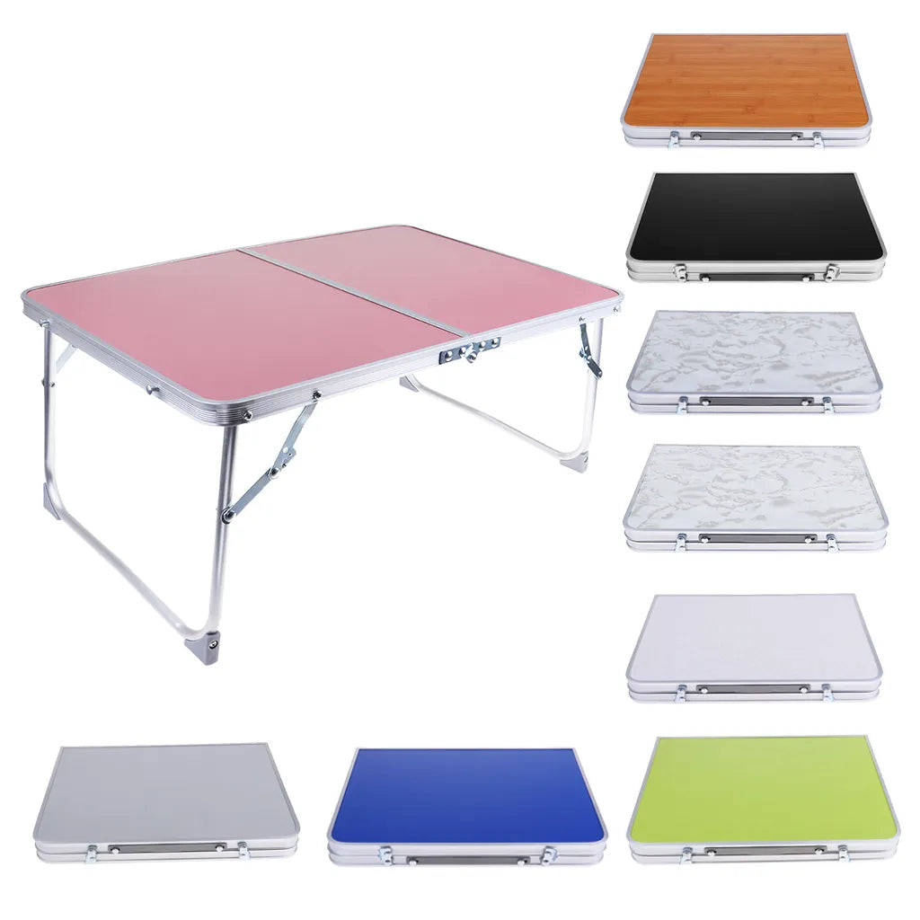 Aluminum Camping Folding Table Breakfast Serving Bed Tray Portable Picnic Table for Camping Hiking Outdoor Tools