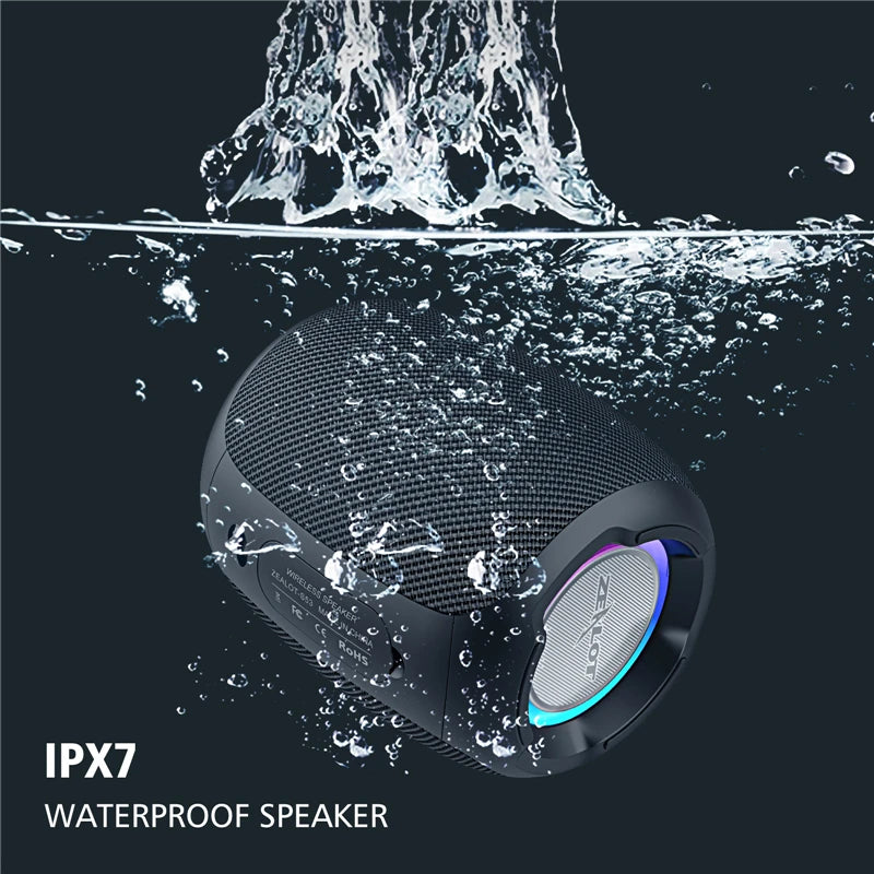 ZEALOT S53 Portable Bluetooth Speaker Outdoor TWS Connection High Quality Sound IPX6 Waterproof 10 hours use time Speaker