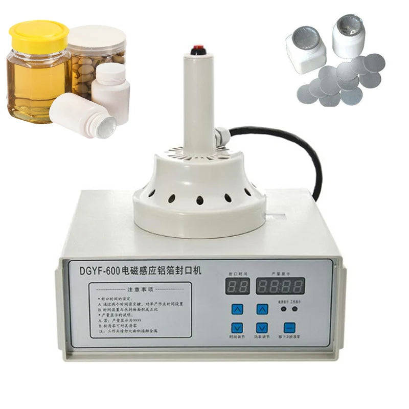 110V Hand Held Electromagnetic Induction Sealing Machine Plastic Glass Bottle Cap Sealer 20-130mm Foil Gasket Packing Machine