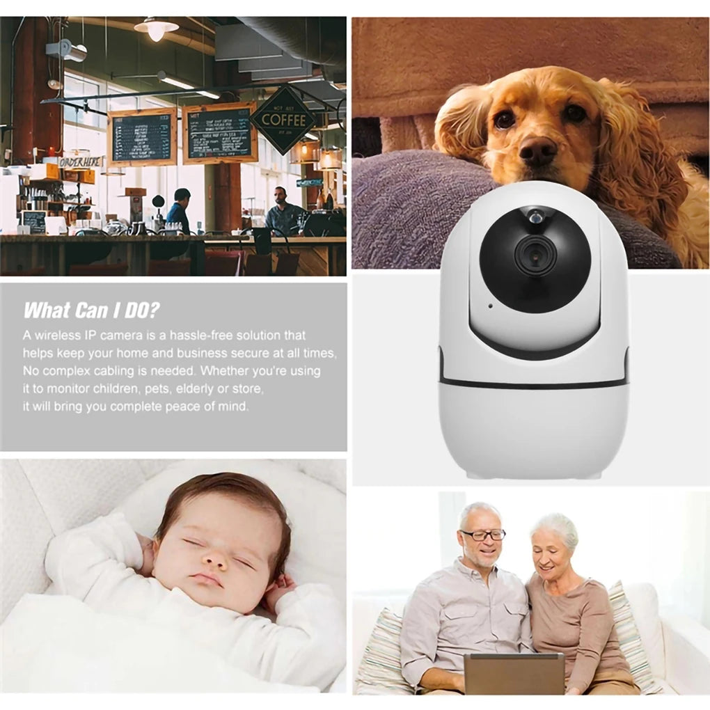 Smart IP Camera HD 1080P 360 Degrees Wireless Outdoor Automatic Tracking Infrared Surveillance Cameras Pet Baby WiFi Camcorder_Winnie Lin