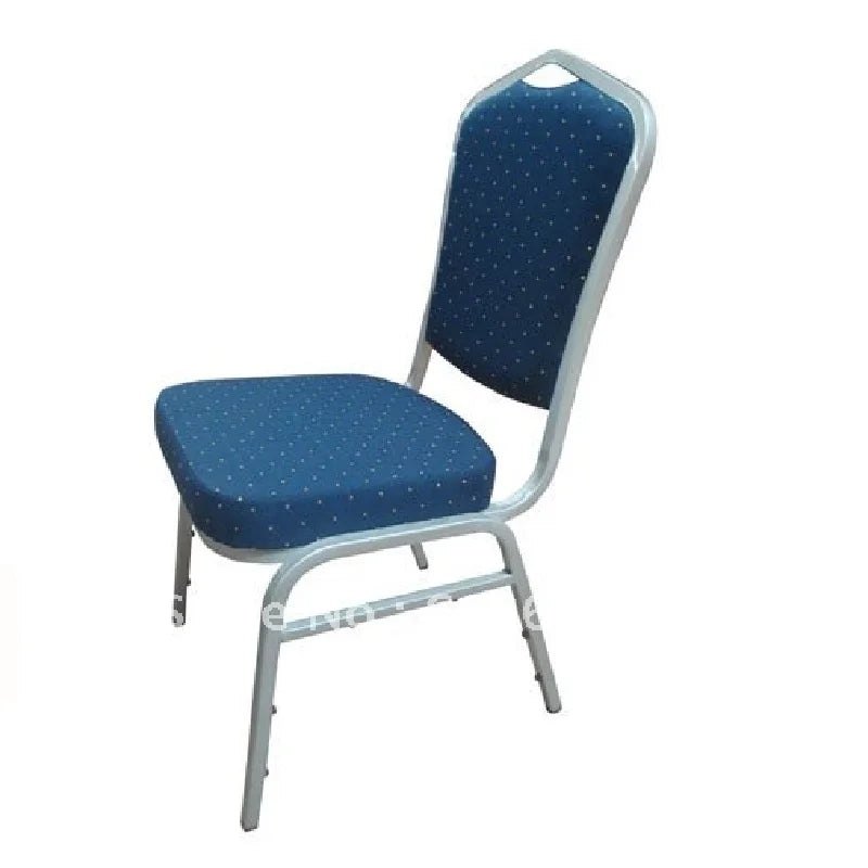 Chaise de banquet en acier empilable en tissu bleu, offre spéciale, LUYISI1030BLUE