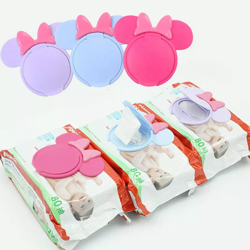 1Pc Cartoon Baby Wet Wipes Lids Reusable Wet Wipes Cover For Wet Wipes Baby Skin Care Portable Travel Wipes Tissues Bag Covers