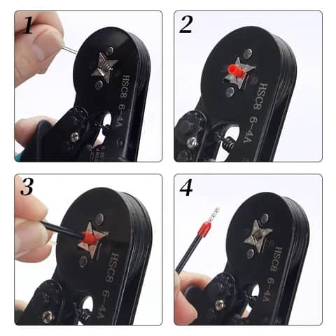 Ensemble de pinces à sertir HSC8 6-4A 23-7AWG.