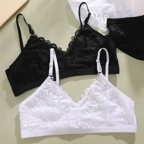 Ensemble de soutien-gorge en dentelle.