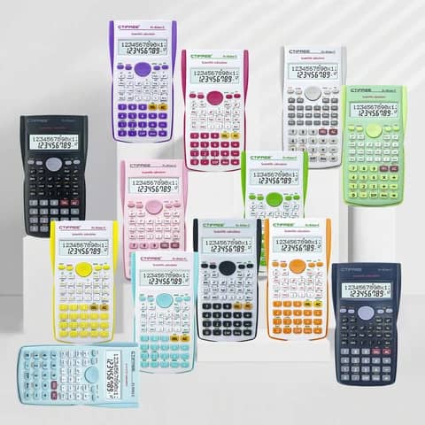 Calculatrice scientifique multifonction pour étudiant.